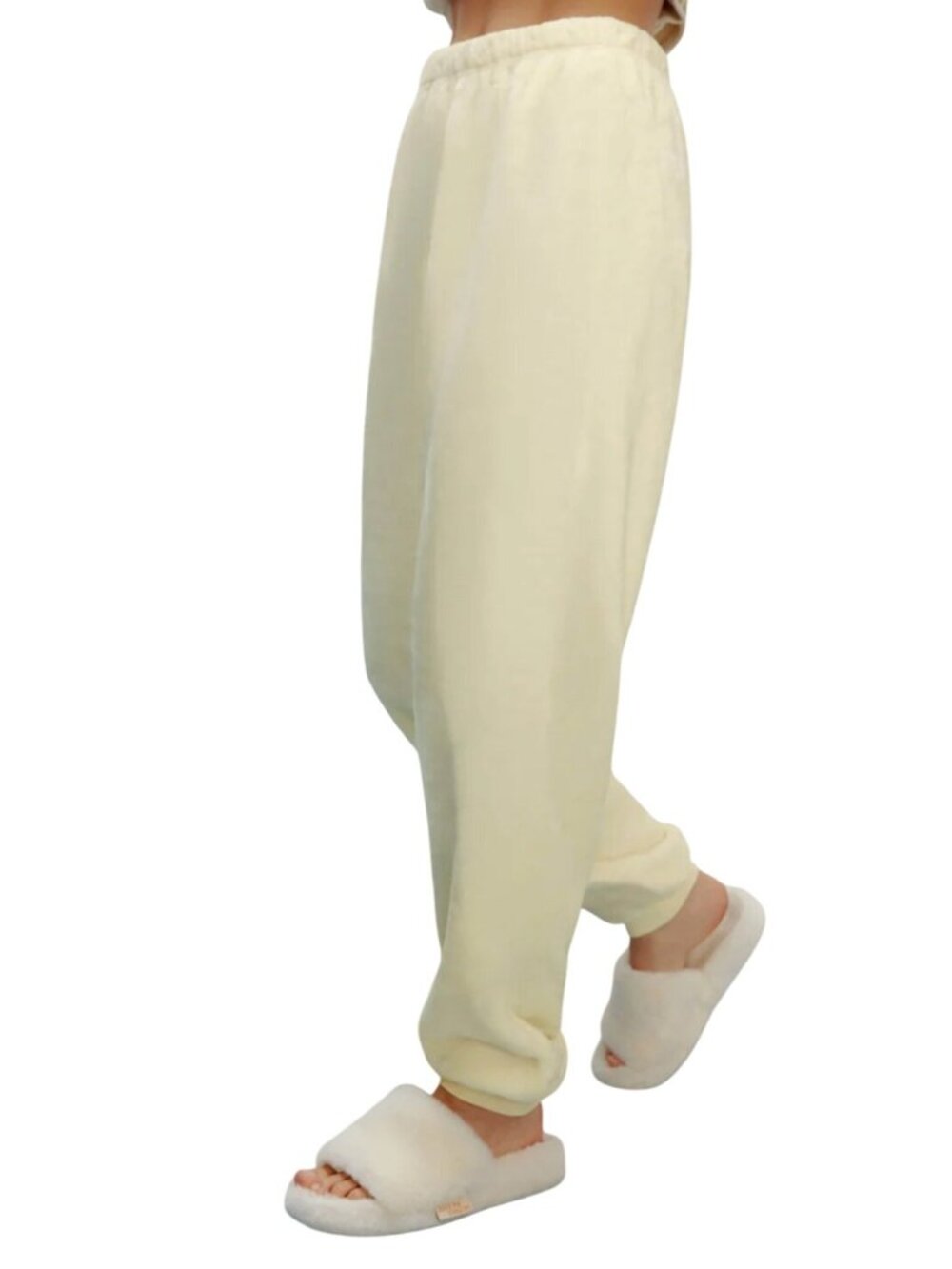 Neiwai Classic Cozy Fleece Pajama Pants 2.0 Alabaster Gleam Sz XS PET (US 0)